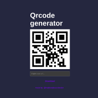 A imagem mostra a logo do projeto QrcodeGenerator